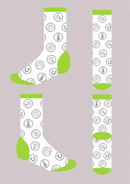 Розробка власного дизайну на сайті 1and1 socks