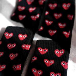 Шкарпетки від 1and1 з принтом Чорні серця Чоловічі на сайті 1and1 socks
