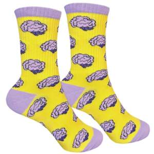 Шкарпетки 1and1 з принтом МОЗГИ Чоловічі на сайті 1and1 socks