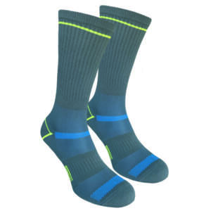 Running socks Runner from 1and1 in graphite + light green colors for men