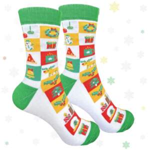 Socks from 1and1 with Christmas cubes print (men's)
