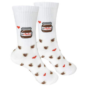 Socks with Nutella print (women's)