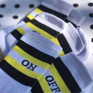 Socks from 1and1 with ON OFF inscription (women's)