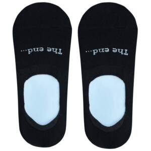 Men's traces in black with the words "The end..." from the brand 1adn1 socks