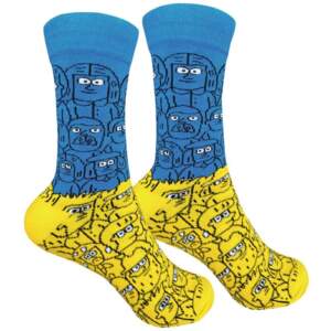 Socks 1and1 with the print "Everything will be Ukraine" (women's)
