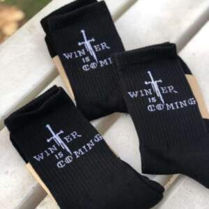 Socks from 1and1 with the inscription Winter is coming (women's)