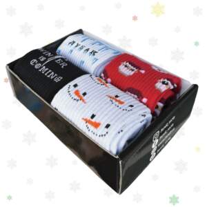 Christmas set SNOWMAN from 1and1 of 4 pairs of insulated socks