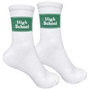 Socks from 1and1 with High School print (men's)