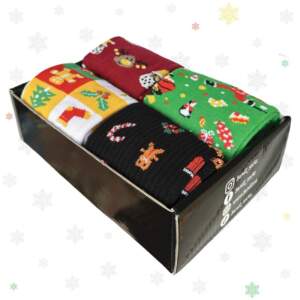 Christmas set from 1and1 of 4 pairs of winter socks Merry Christmas (women's)