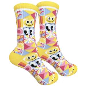 A set of socks with a print "COLOR VIBES" from 1and1 of 4 pairs (men's)