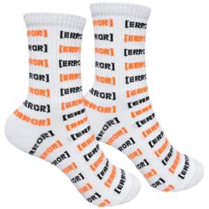 Socks from 1and1 with the inscription ERROR (men's)