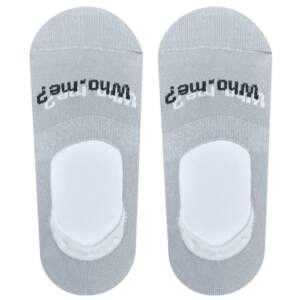 Men's traces in gray with the words "WHO, ME?" from the brand 1adn1 socks