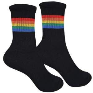 Socks from 1and1 with Rainbow 2.0 pattern black (men's)
