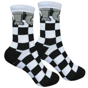 Socks from 1and1 with the Queen's move print (women's)