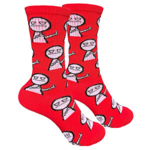 Socks with a print "F*CK" red from 1and1 (men's)