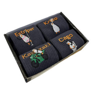 Set of socks PENGUINS from 1and1, 4 pairs (women's)