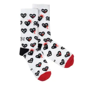Socks with a print "Heartbreakers" from 1and1 (women's)