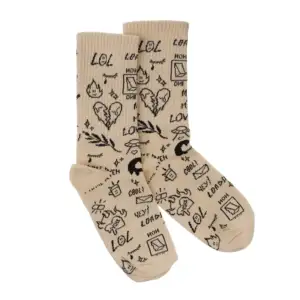 Socks with "Tattoo" print by 1and1 (women's)