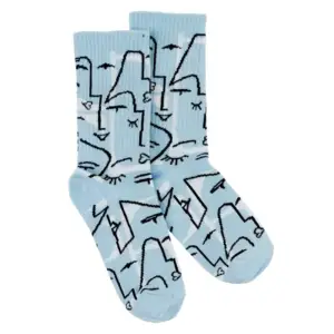 Socks with "Mask" print by 1and1 (women's)