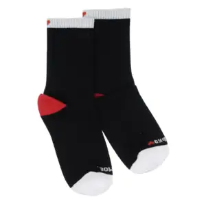 Black socks with print "And you are my heart..." (women's)