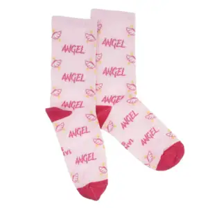 Socks with "Angel" print by 1and1 (women's)