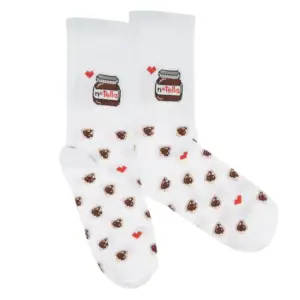 Socks with Nutella print (women's)