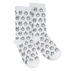 Socks from 1and1 Fingers white 2.0 (women's)