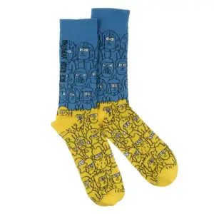 Socks 1and1 with the print "Everything will be Ukraine" (women's)