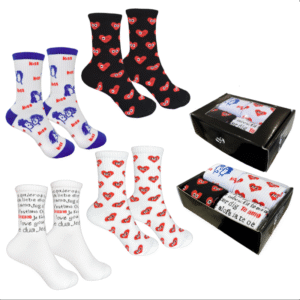 Set of socks "Kiss" from 1and1 of 4 pairs of socks (women's)
